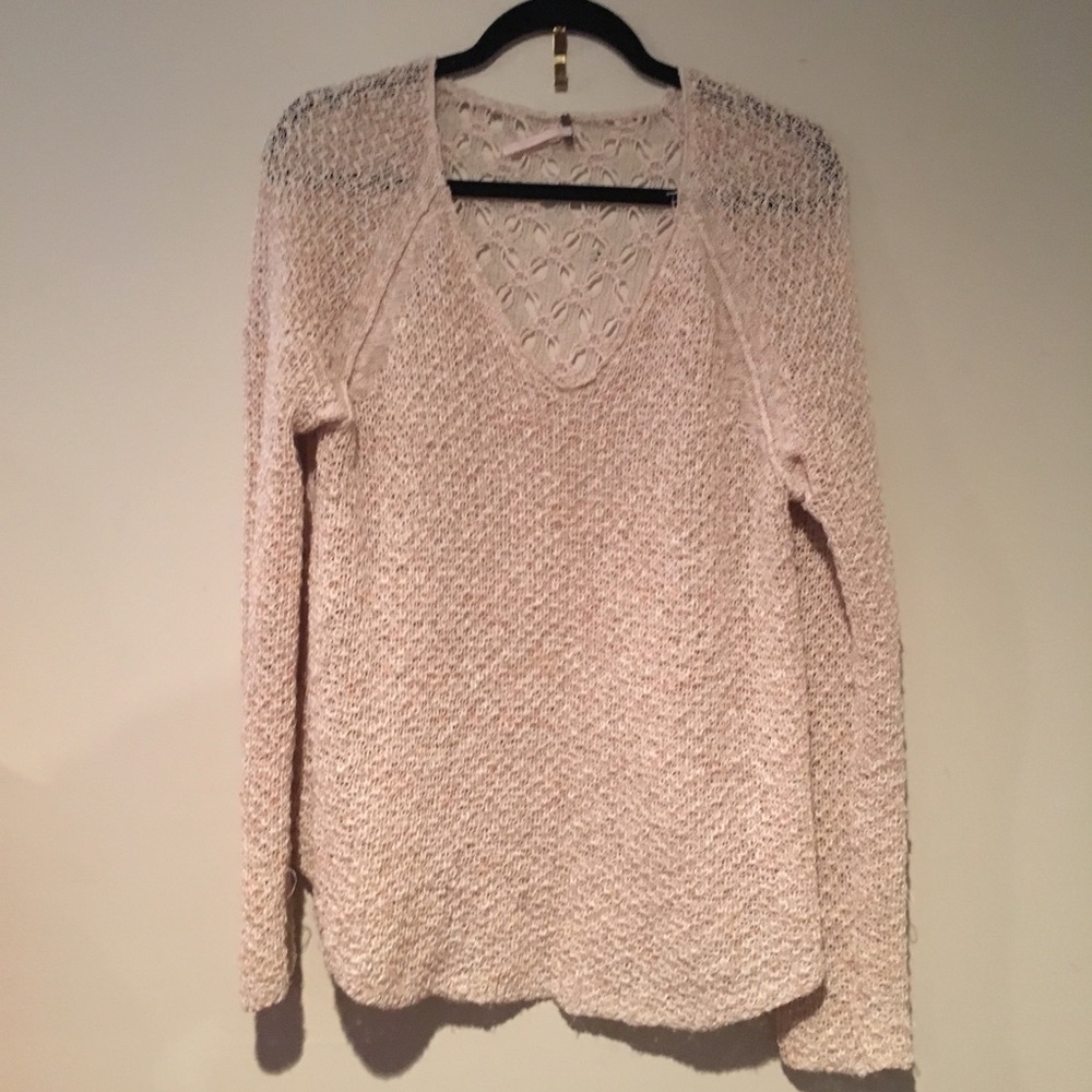 Beige lace sweater